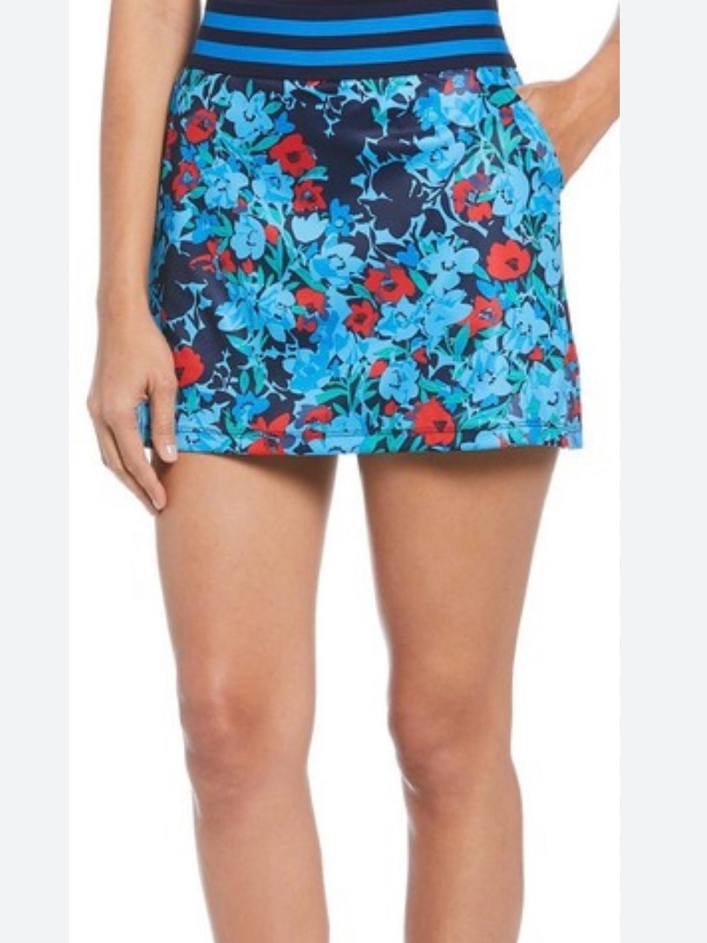 PGA Tour Navy and Bright Blue Athletic Skort - Golf